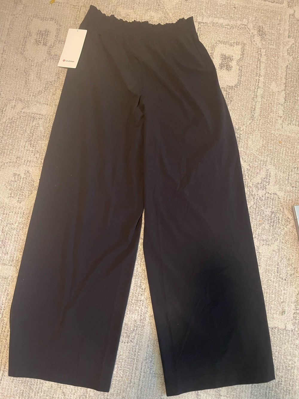 lululemon athletica Black Wide-Leg Dress Pants